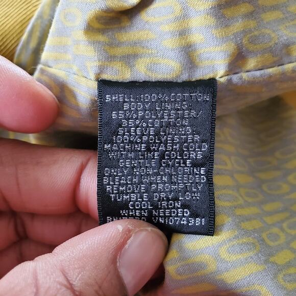 Mossimo Women's Yellow Pleated Peacoat Jacket Size S - Picture 9 of 9